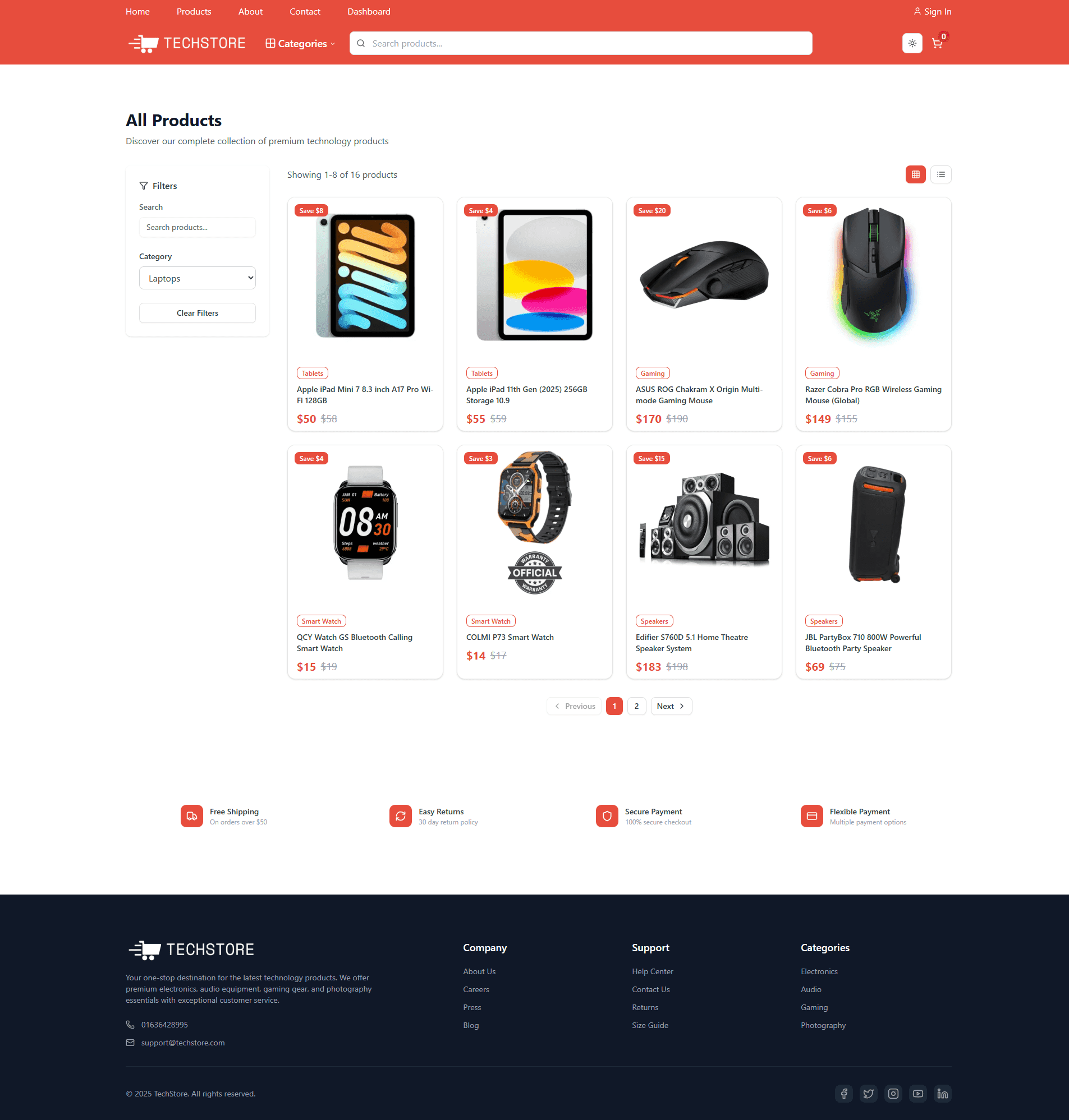 TechStore - E-commerce screenshot 2